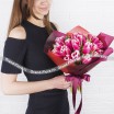 Женственность - букет из розовых тюльпанов 2
